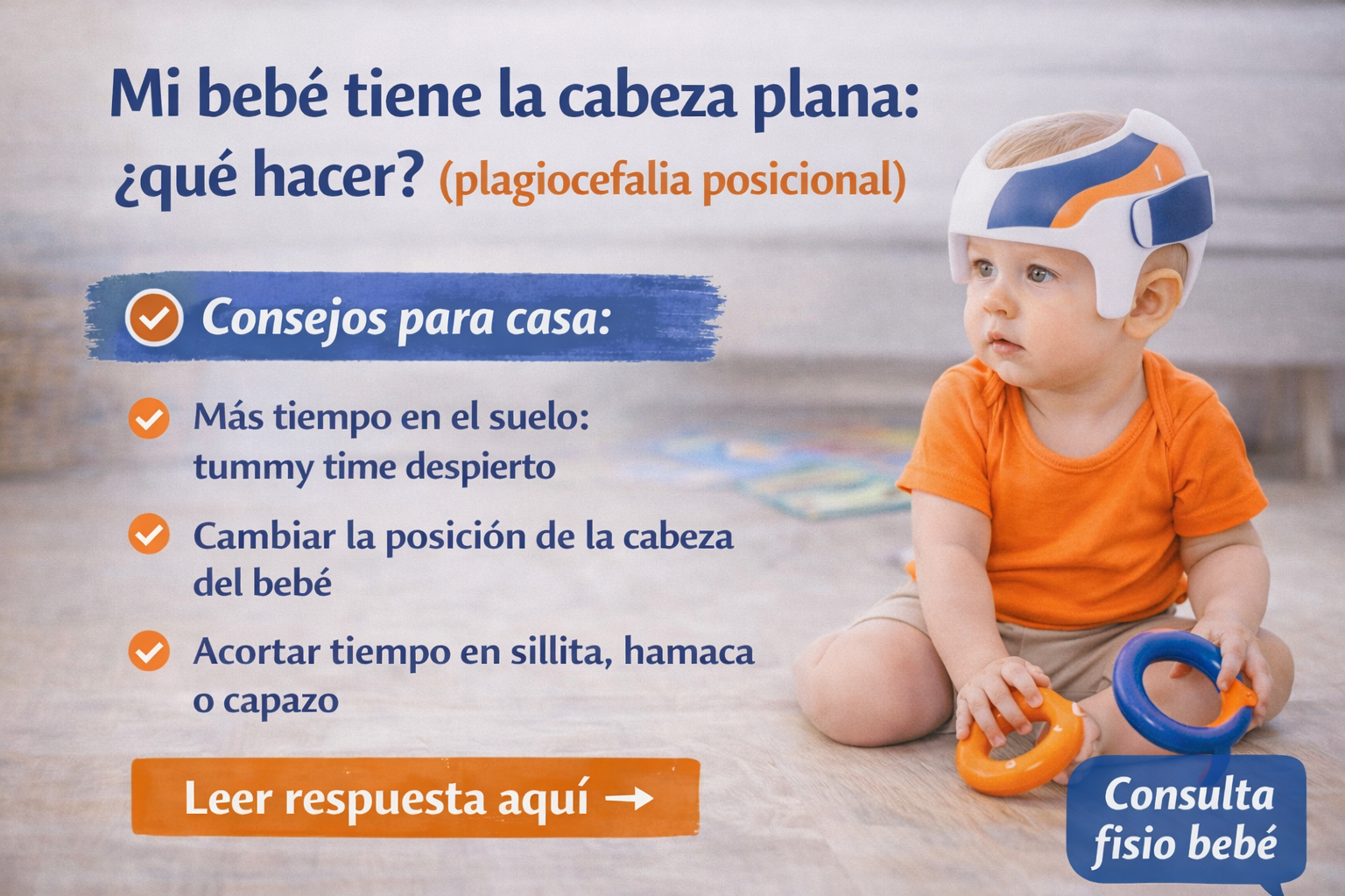 Cómo mejorar la plagiocefalia posicional